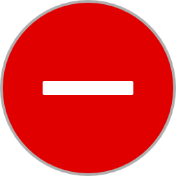 Circle With Red Minus Sign