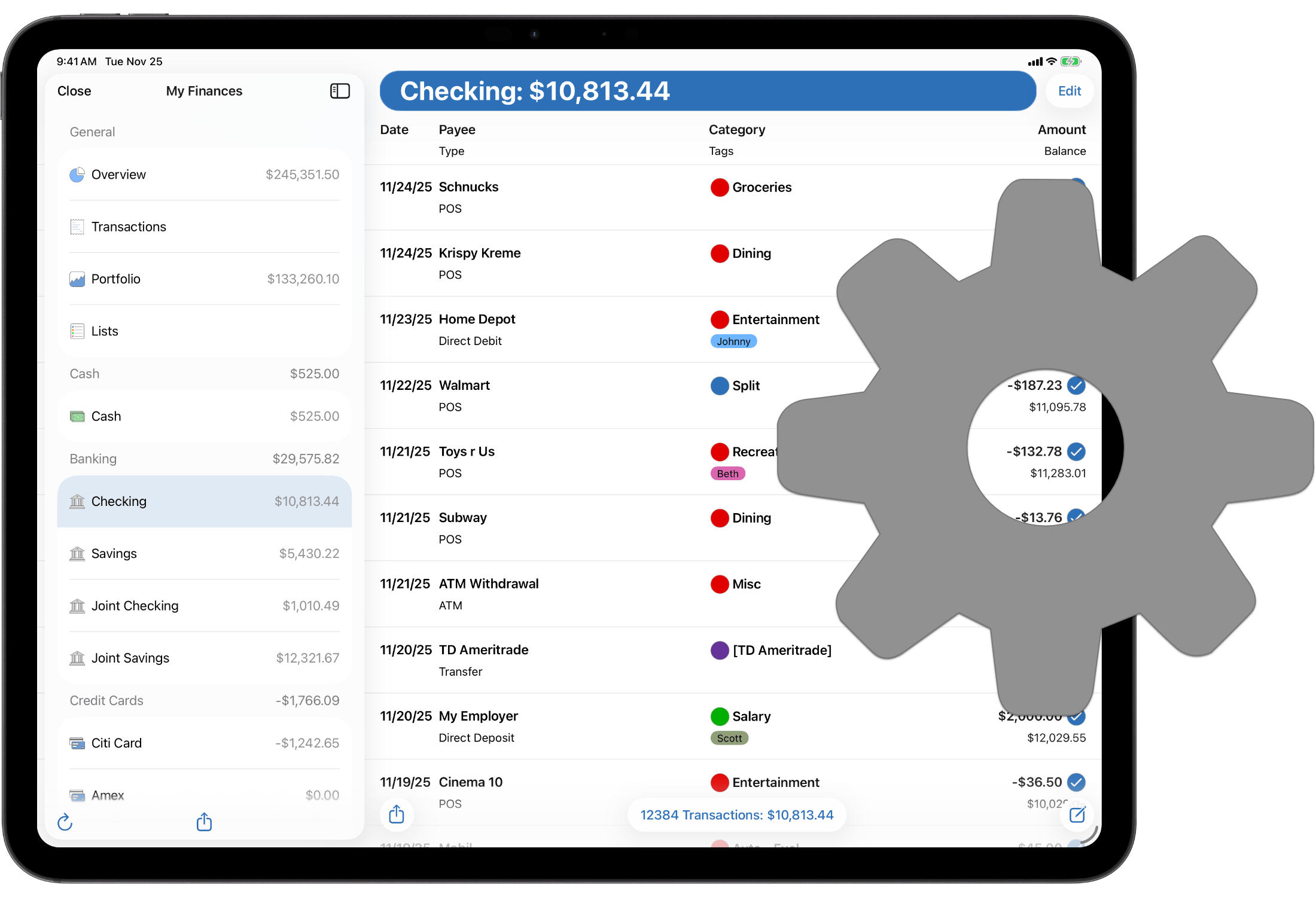 Customize SEE Finance