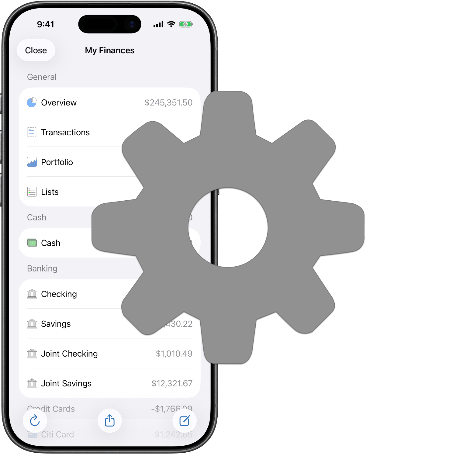 Customize SEE Finance