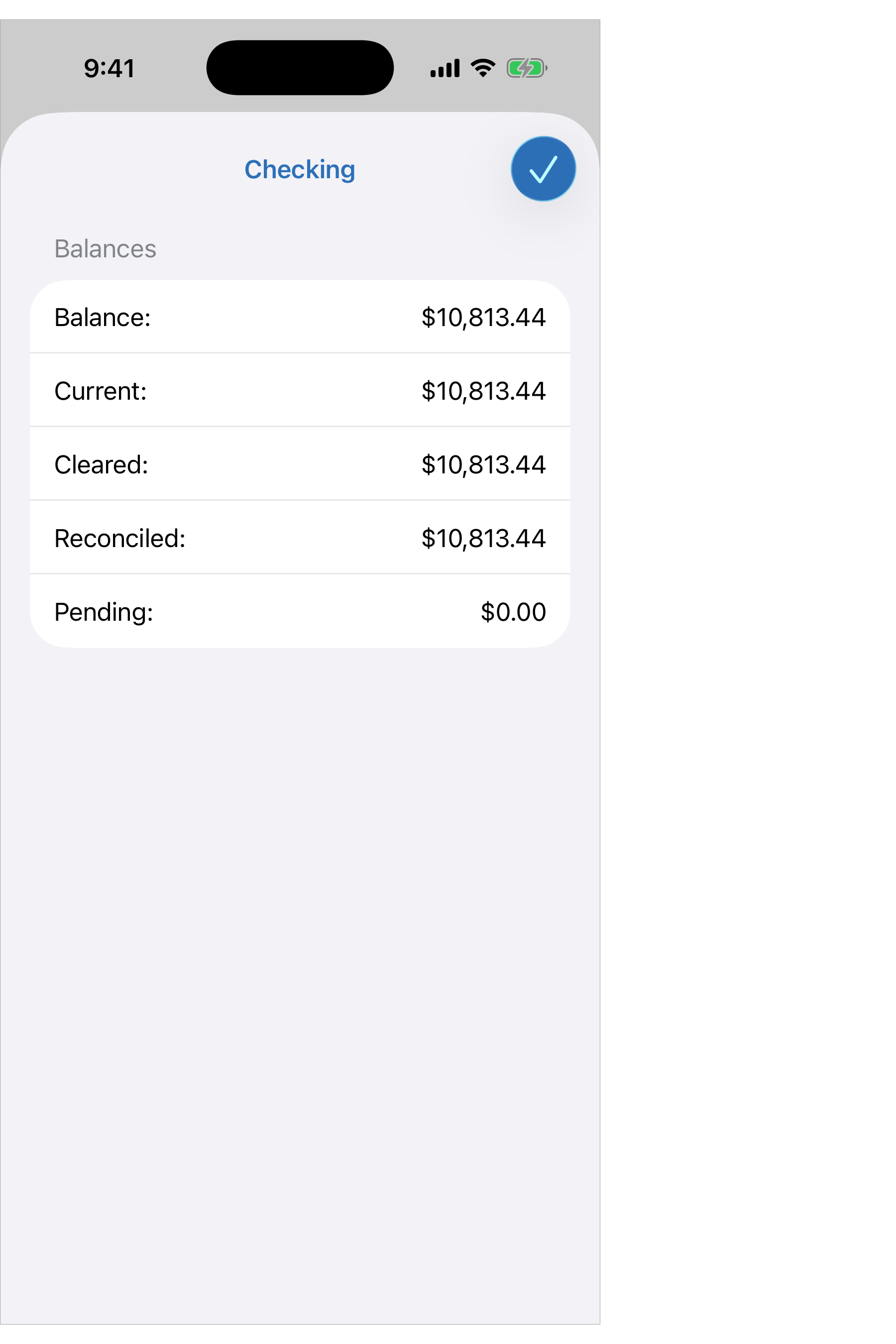 Balance Info Popover