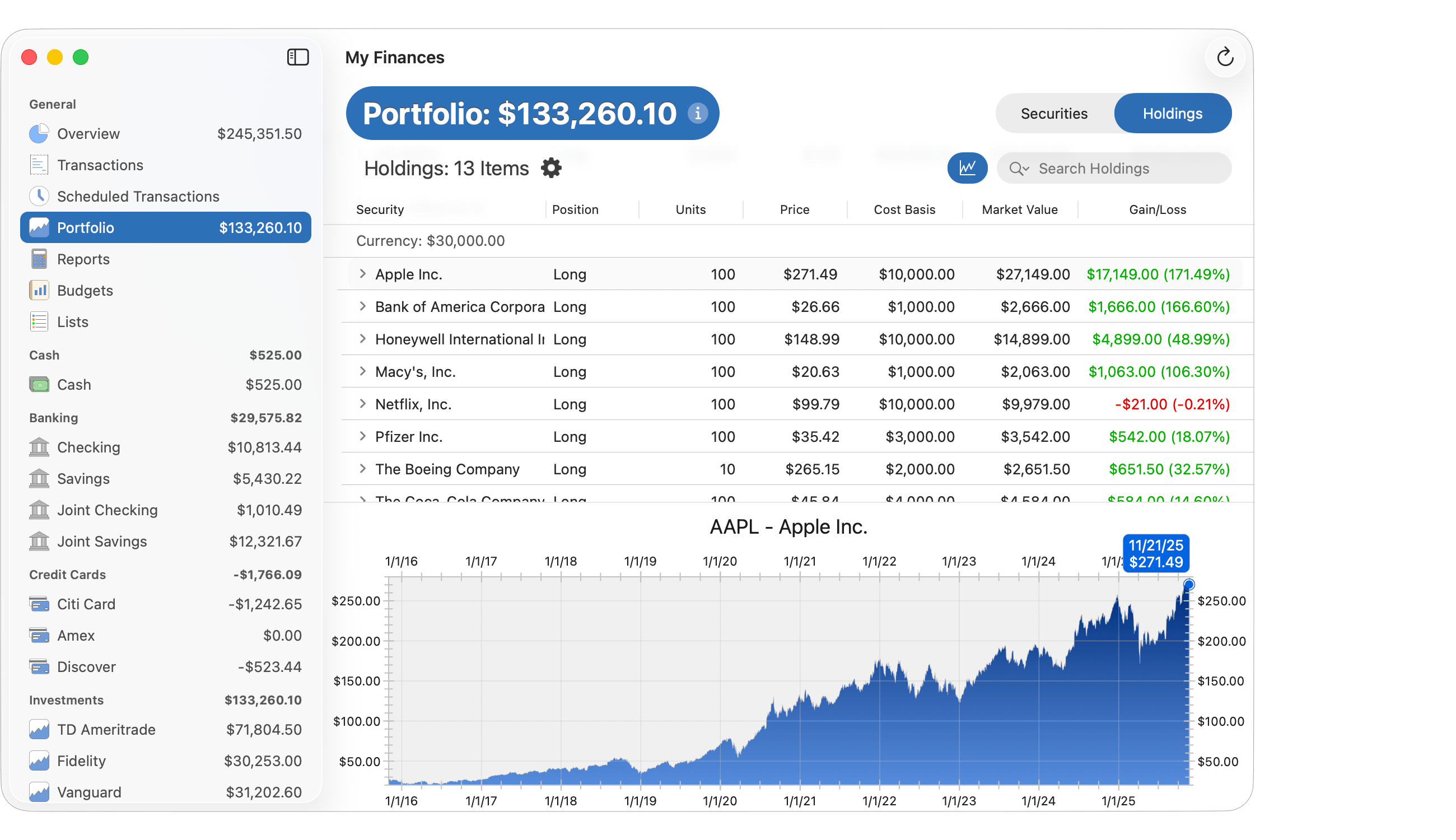 Investment Holdings