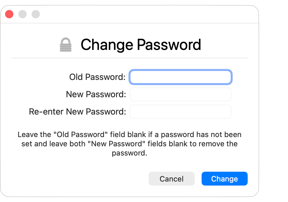 Change Password