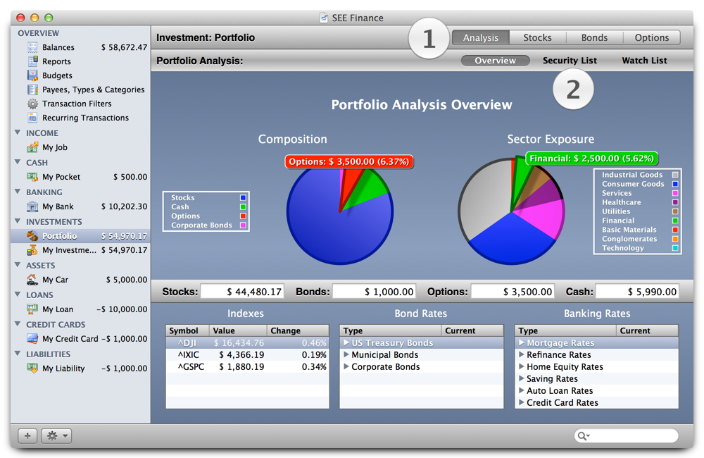 Investment Portfolio View