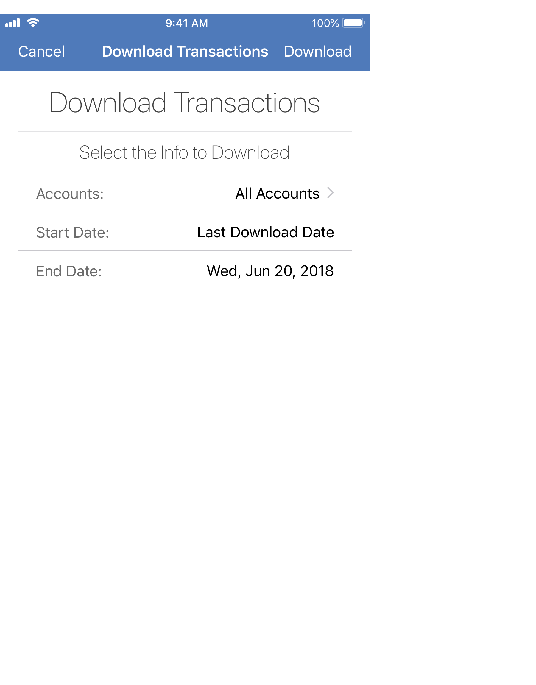 Custom Download