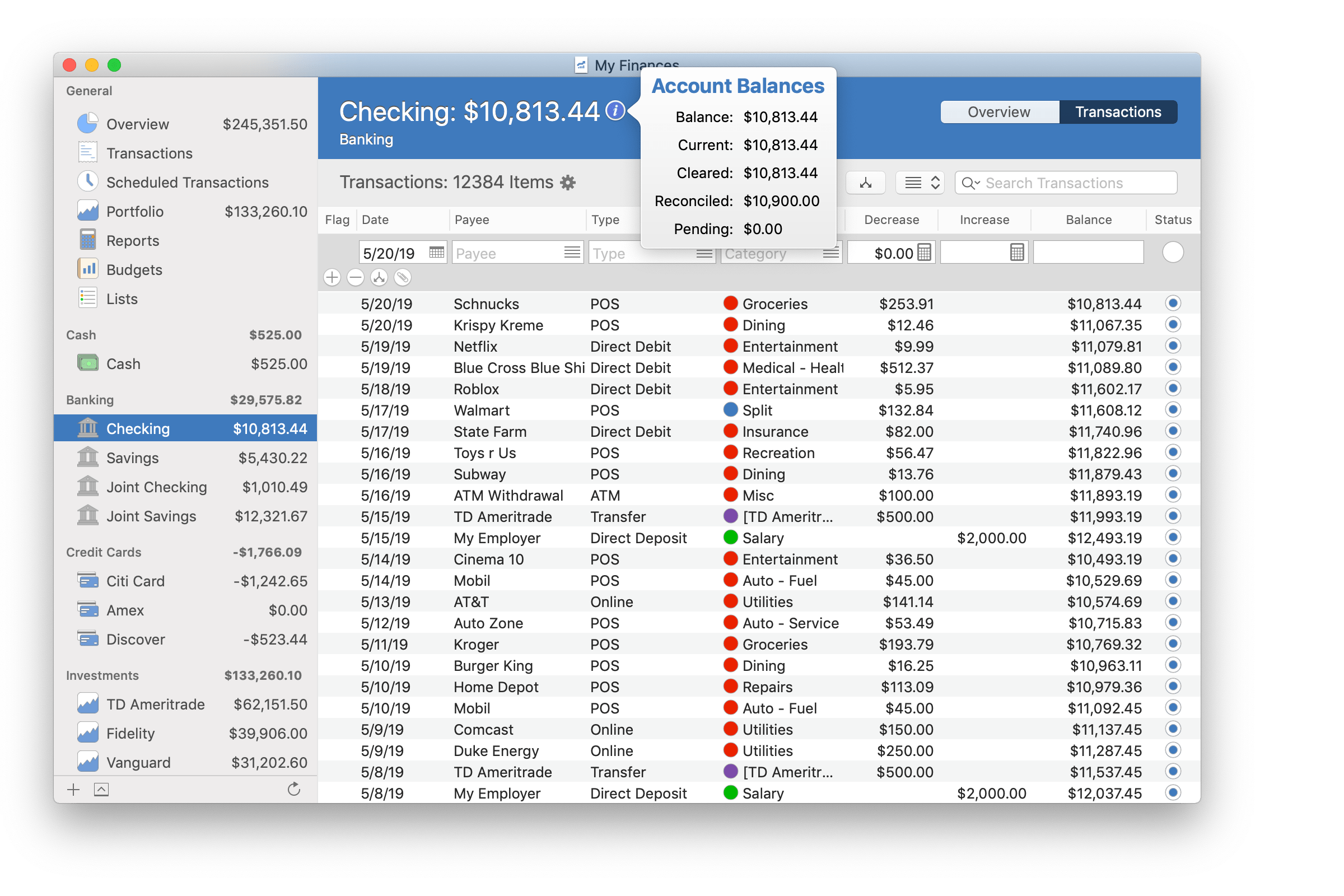 Account Balances