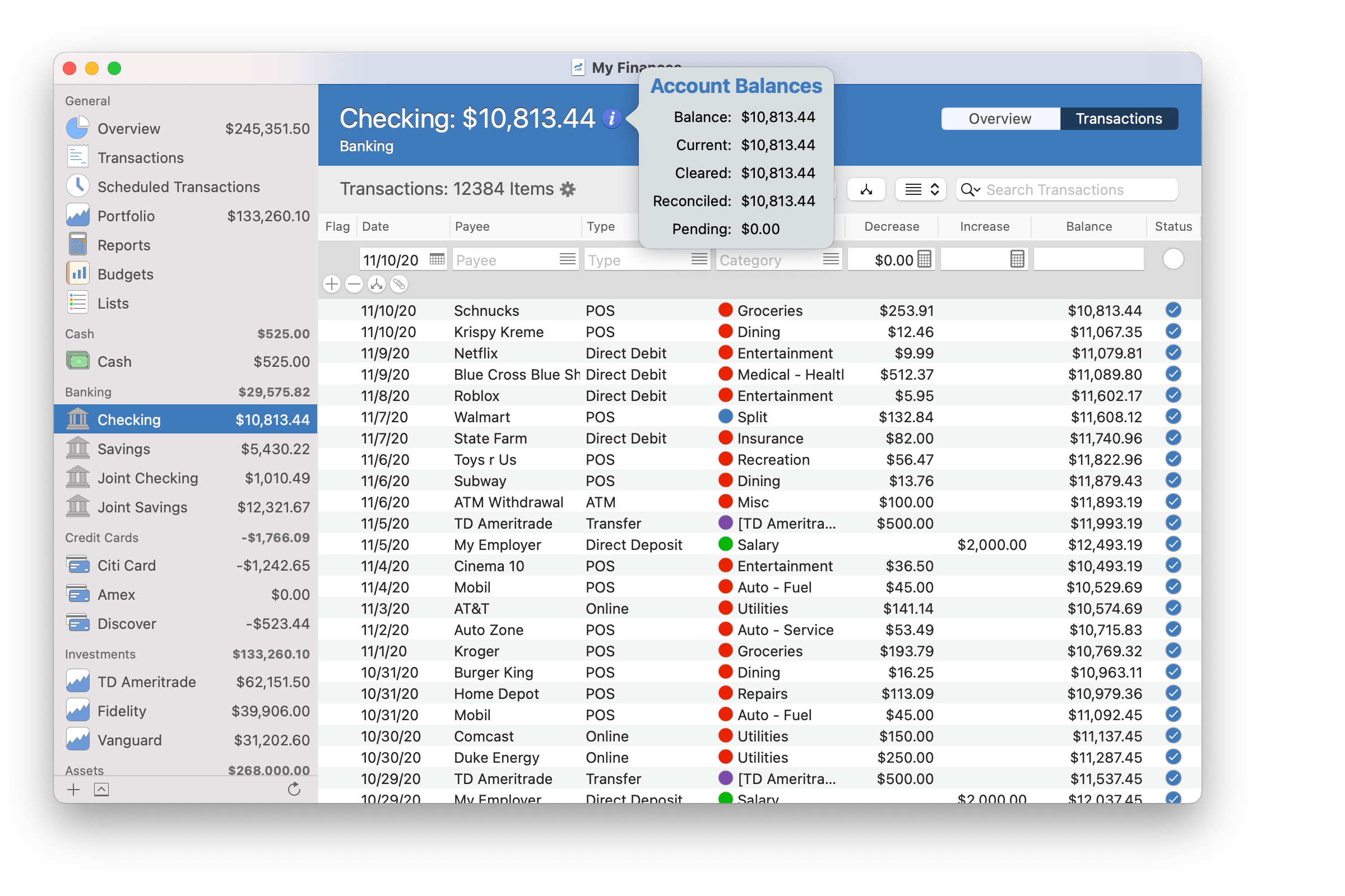 Account Balances