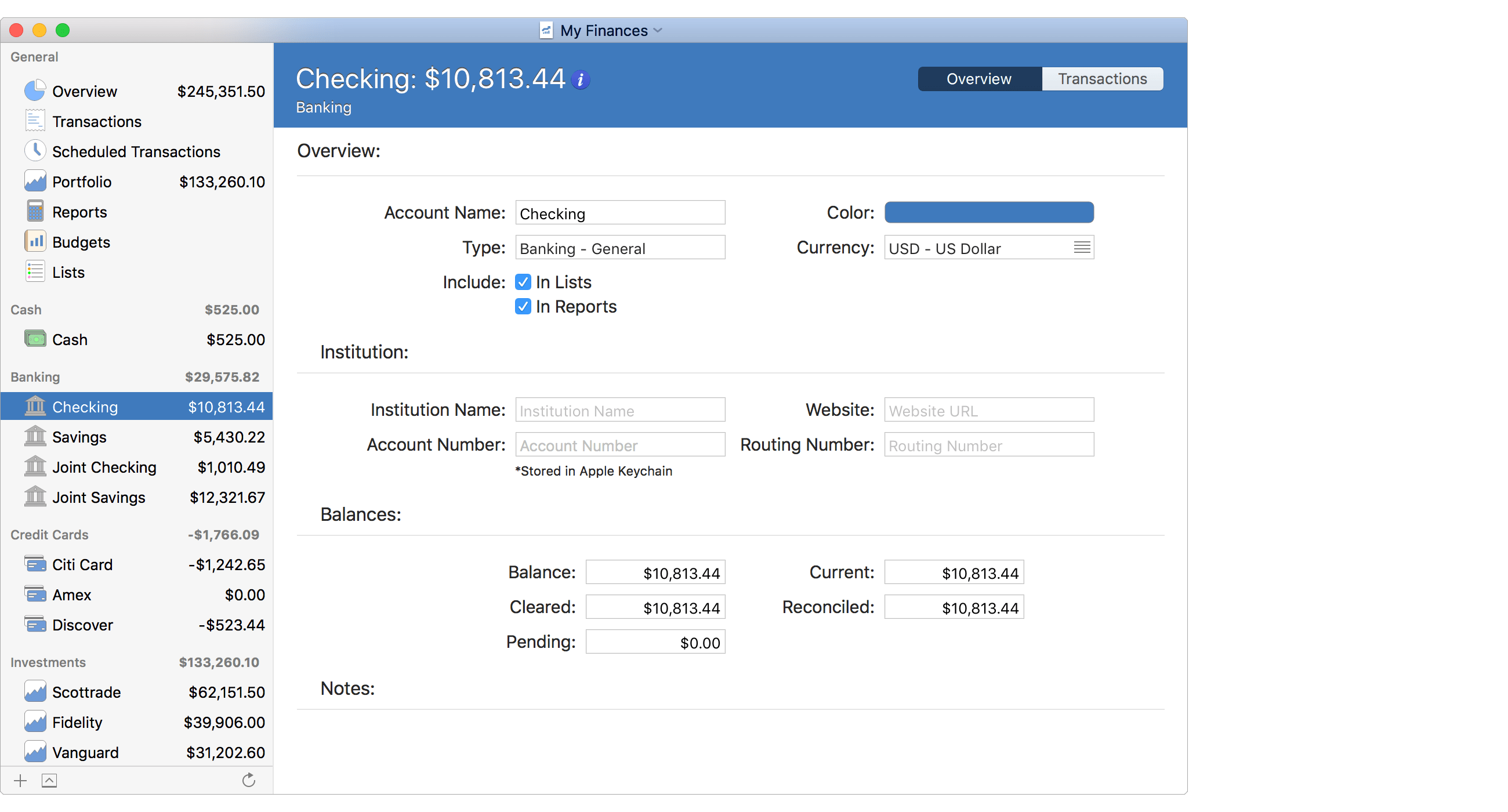 General Layout Info