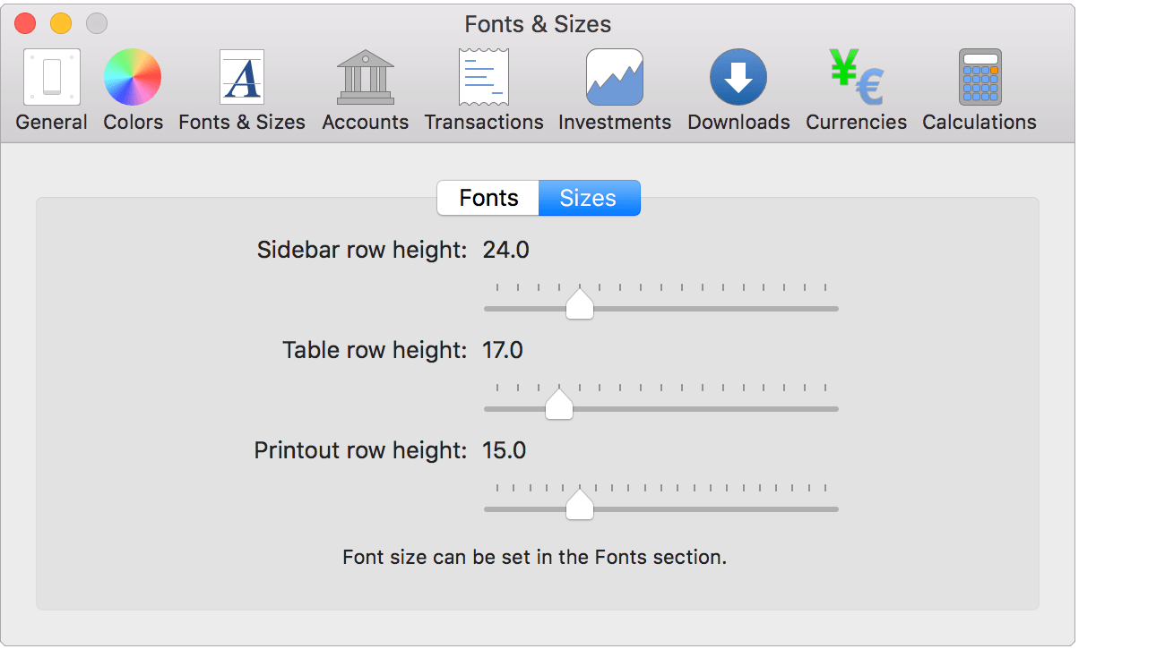 Dimensions Settings –  Support