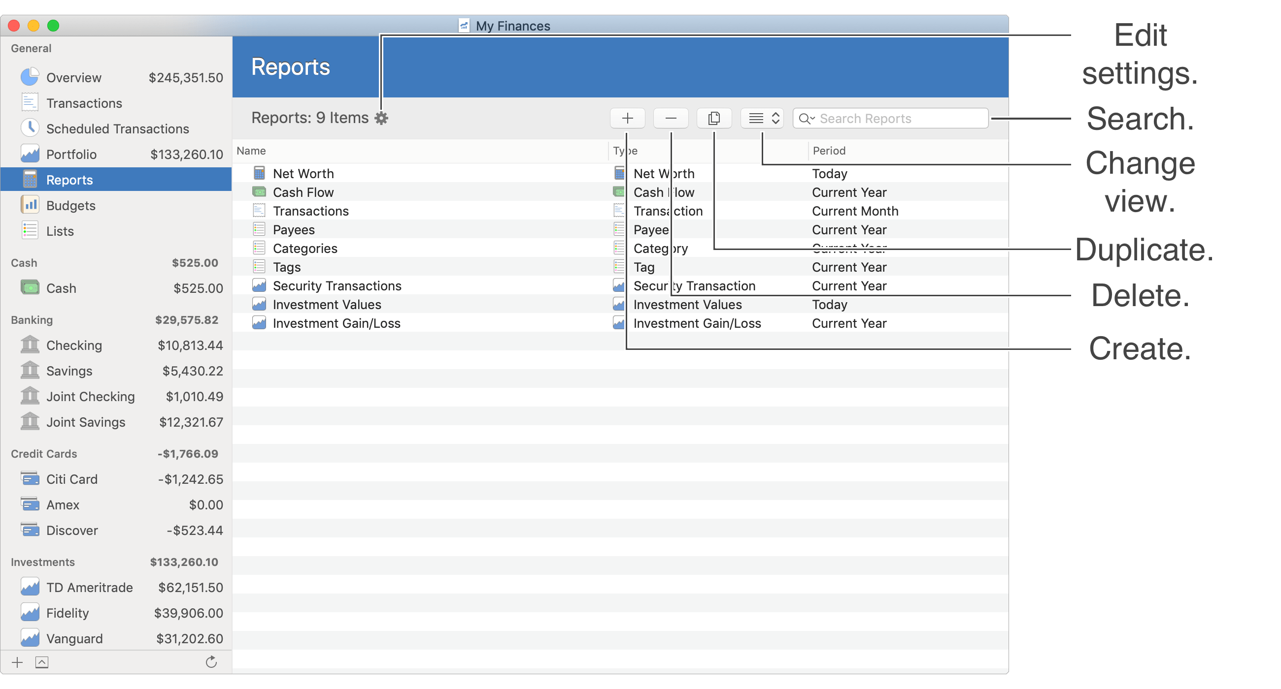 General Layout Info