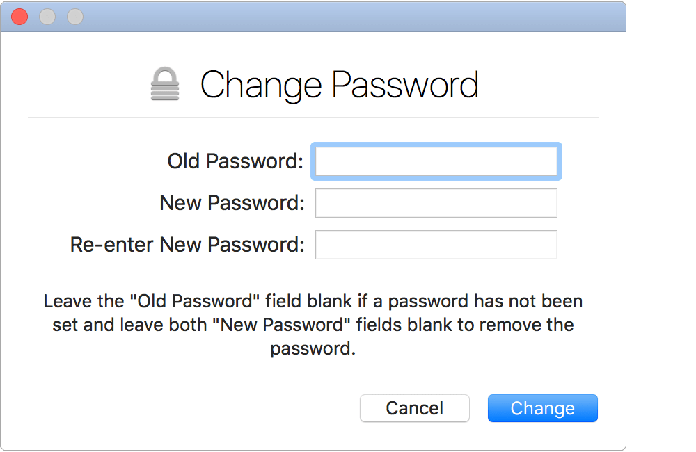 Change Password